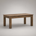 Mesa de Centro Retangular em Madeira Maciça de Pinho Castanho 110 x 60 x 45 cm